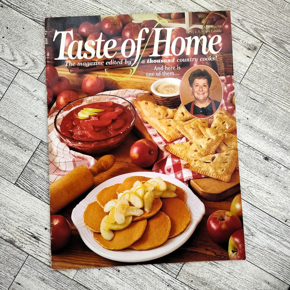 Taste of Home Magazine Aug/Sept 1994 Cooking Magazine Apple Recipes